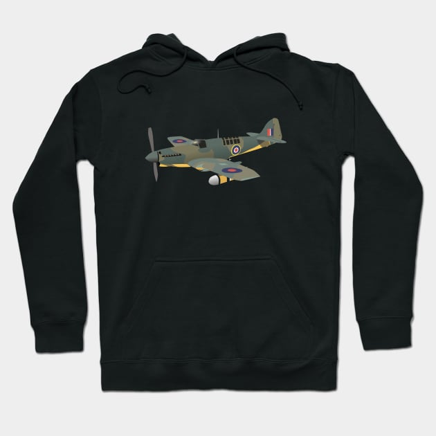 Fairey Firefly British WW2 Airplane Hoodie by NorseTech